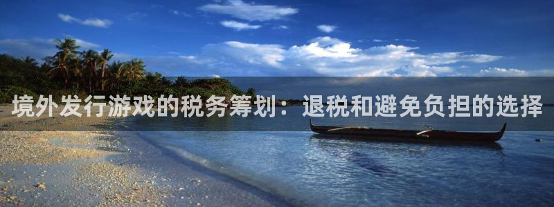 pp电子子财经图书：境外发行游戏的税务筹划：退税和避免负担的选择